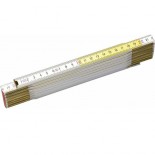 Metro Plegable Madera (Amarillo/Blanco) 2m Stanley